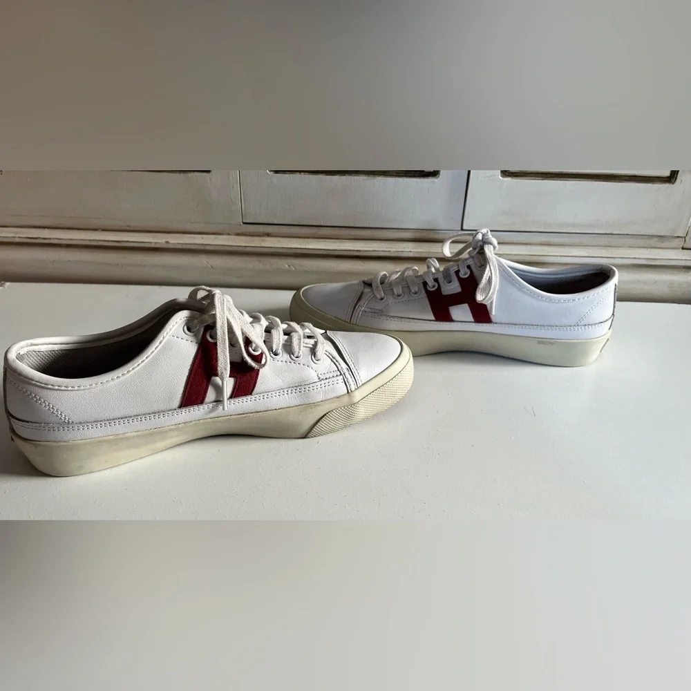 Men’s HUF Hupper 2 Lo sneaker in white with red 